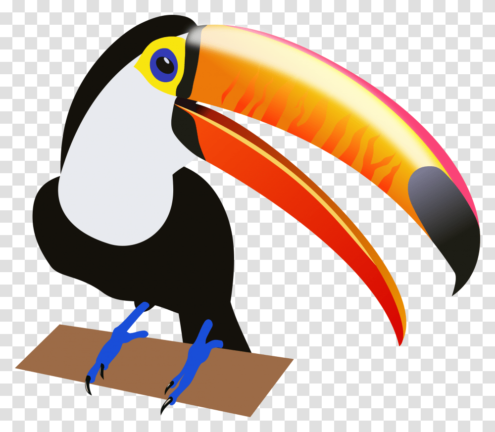Head Clipart Toucan, Beak, Bird, Animal, Banana Transparent Png