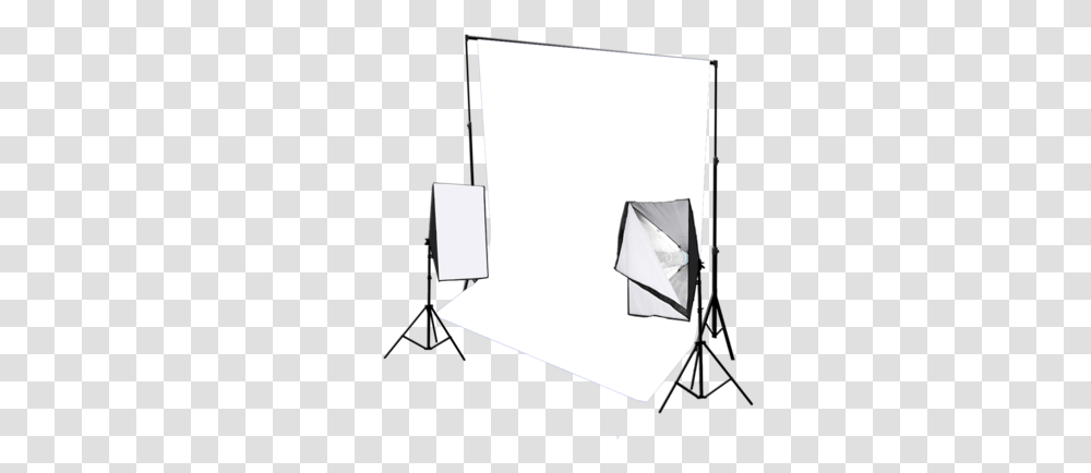 Head Continuous Softbox Studio Light Kit With Backdrop Whiteboard, Lighting, Screen, Electronics, Projection Screen Transparent Png