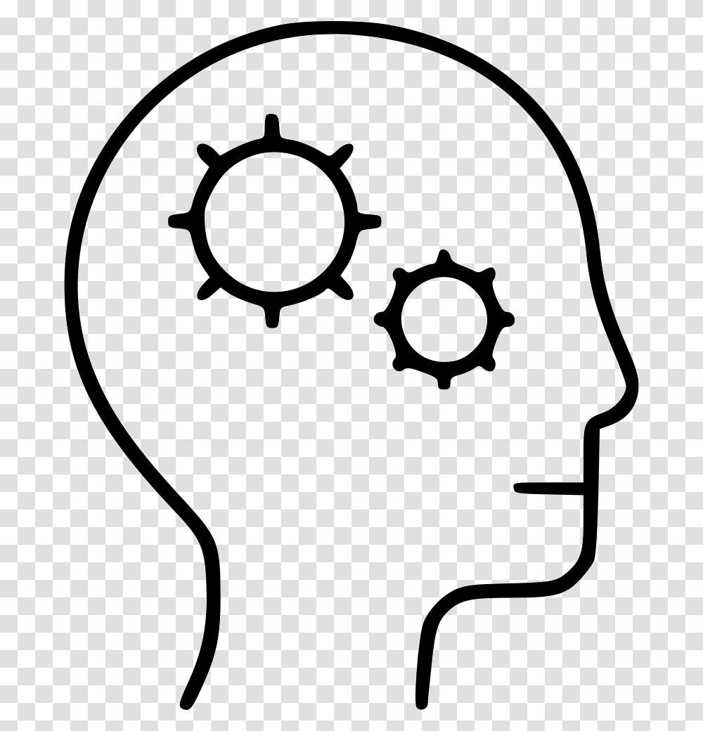 Head Gear Idea Business Analysis Intelligence Creativity Infection Icon, Light, Stencil, Lightbulb, Hand Transparent Png