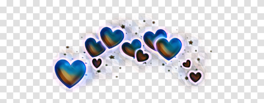 Head Heart Arco Emoji Aesthetic Heart Crown, Ornament, Pattern, Fractal, Sea Life Transparent Png