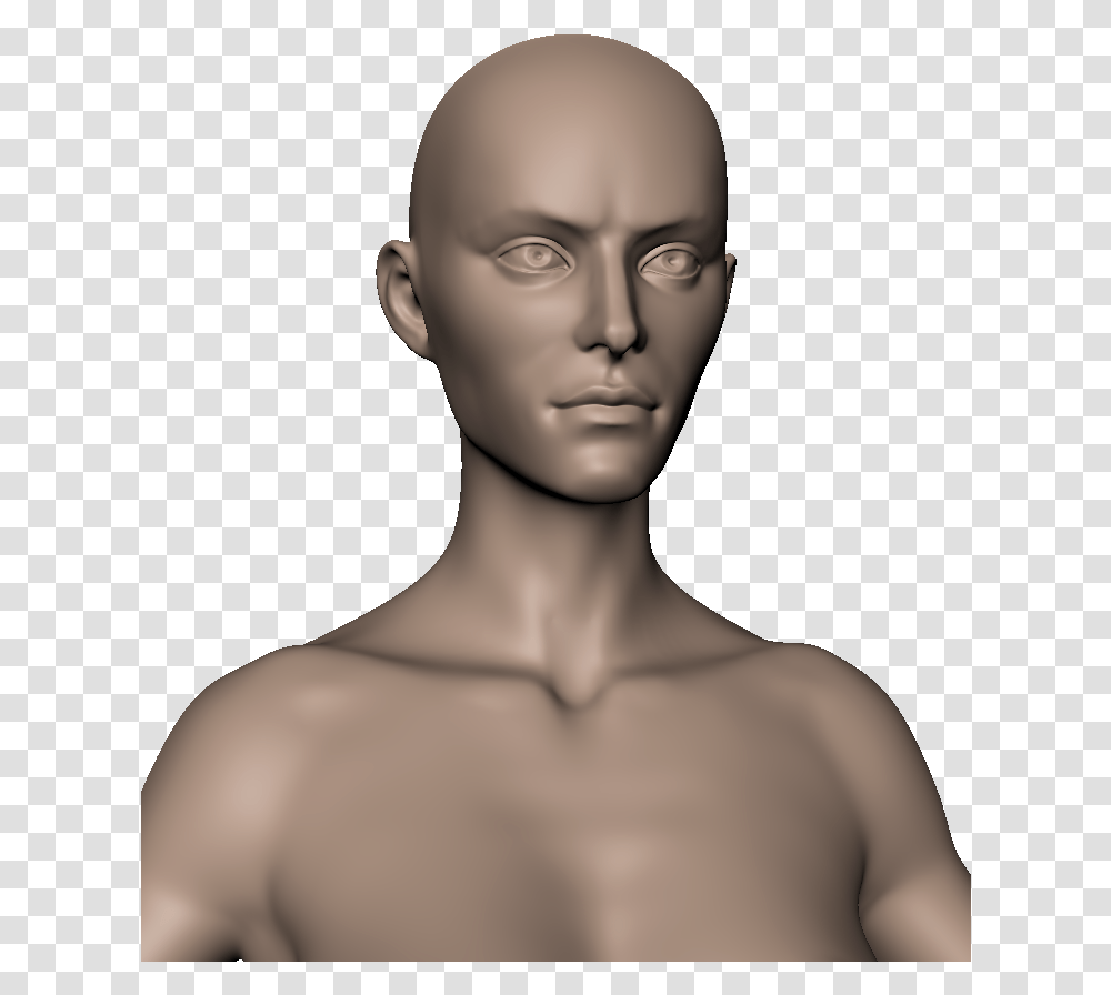 Head Human Barechested, Person, Face, Alien, Portrait Transparent Png