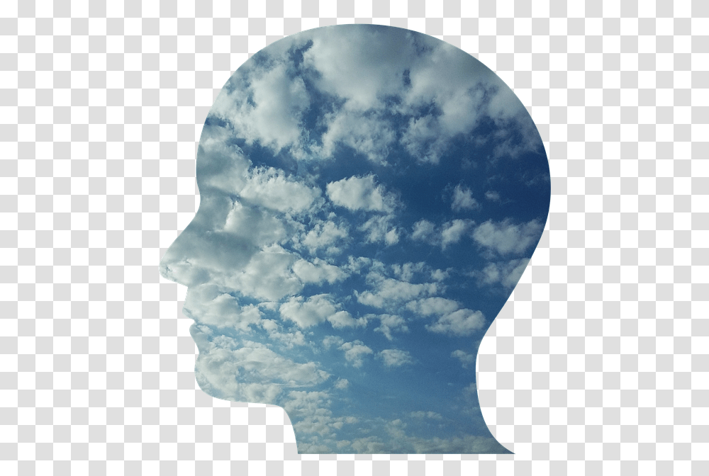 Head Man Person People Face Profile Solitude Mental Illness Background, Nature, Outdoors, Sky, Cloud Transparent Png