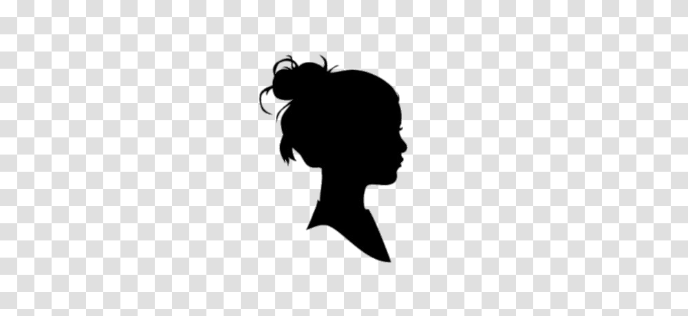 Head Of Girl, Silhouette, Animal, Mammal, Person Transparent Png