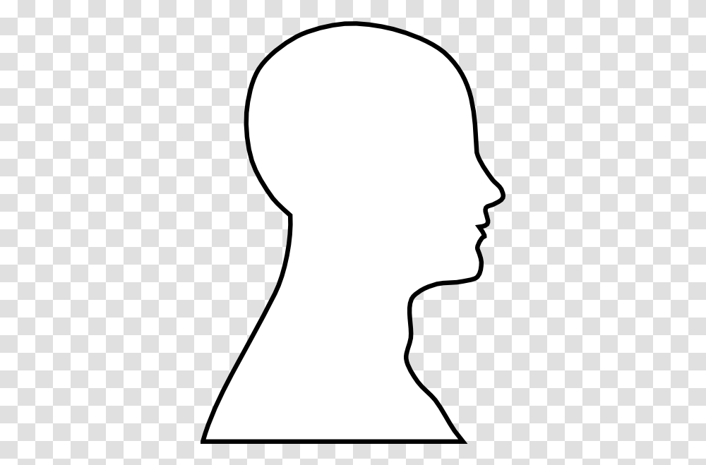 Head Outline Clip Art, Silhouette, Stencil, Bow, Label Transparent Png