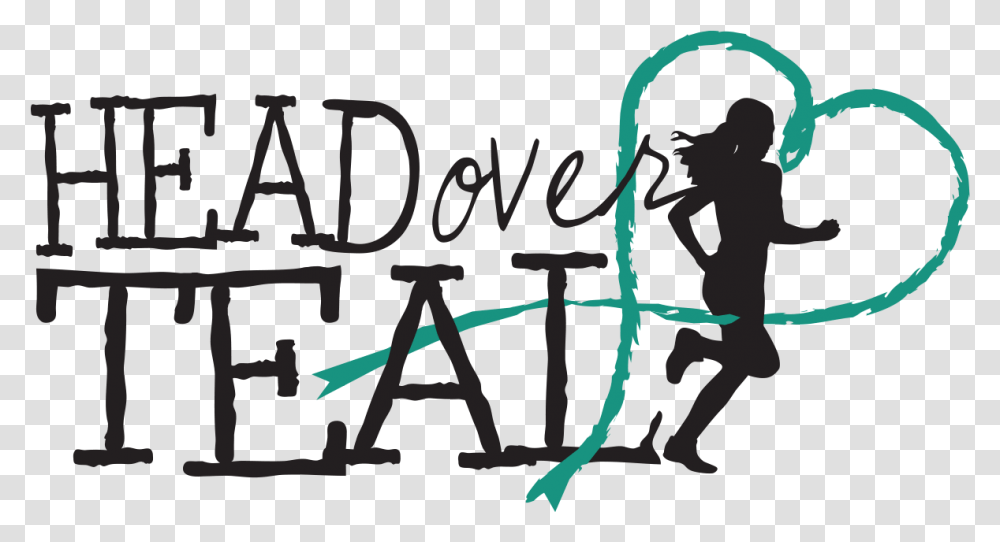 Head Over Teal Heart Logo Illustration, Handwriting, Poster, Advertisement Transparent Png