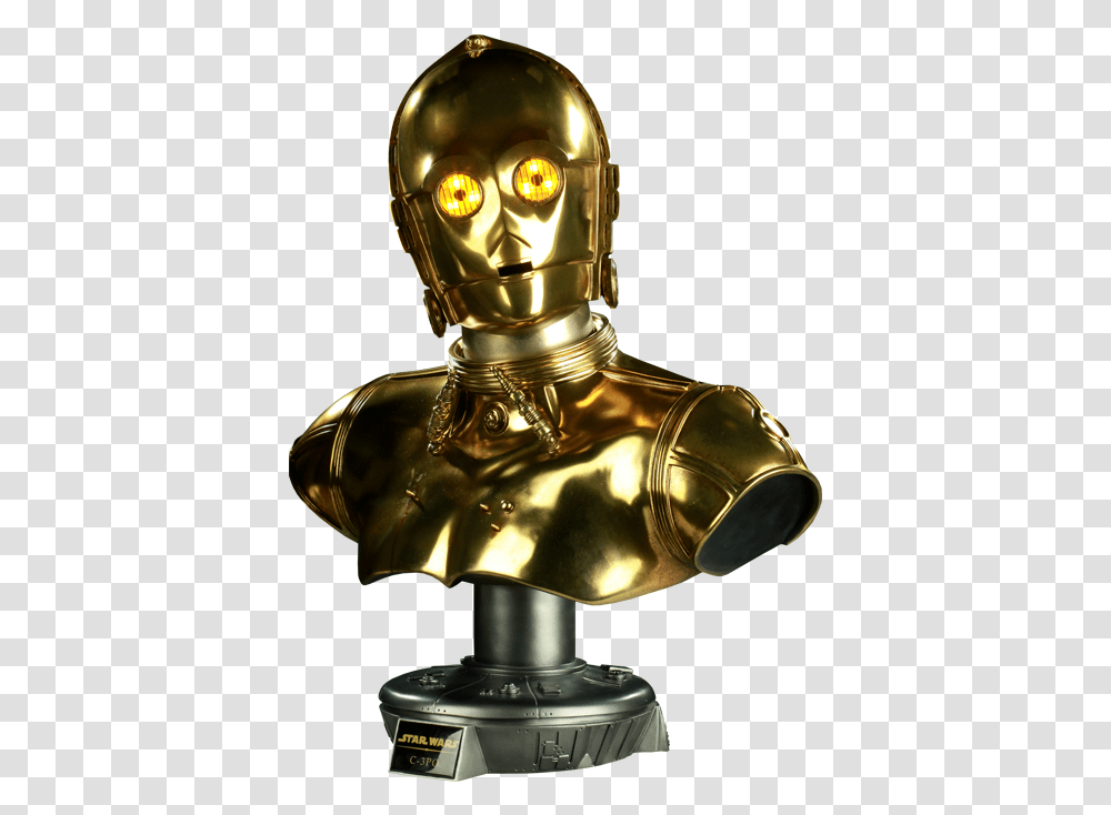 Head Picture Star Wars C3po Head, Robot, Lamp Transparent Png