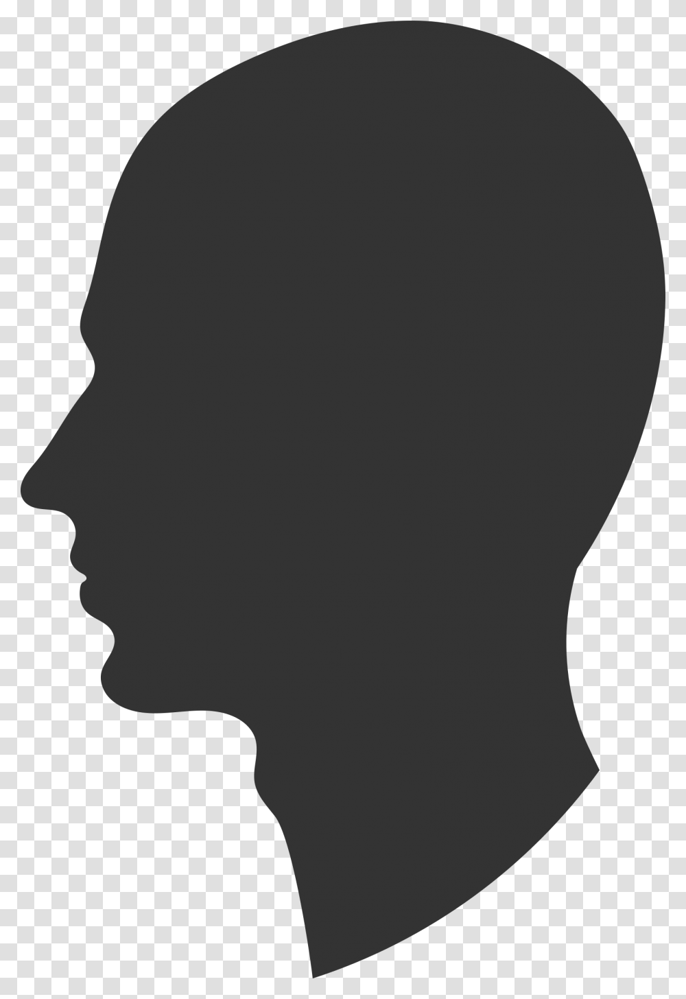 Head Profile Icons, Silhouette, Hair, Back, Stencil Transparent Png