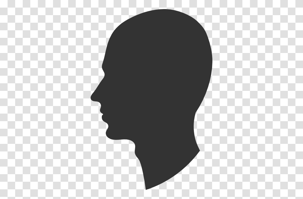 Head Profile Silhouette Male Clip Art, Back, Hair Transparent Png