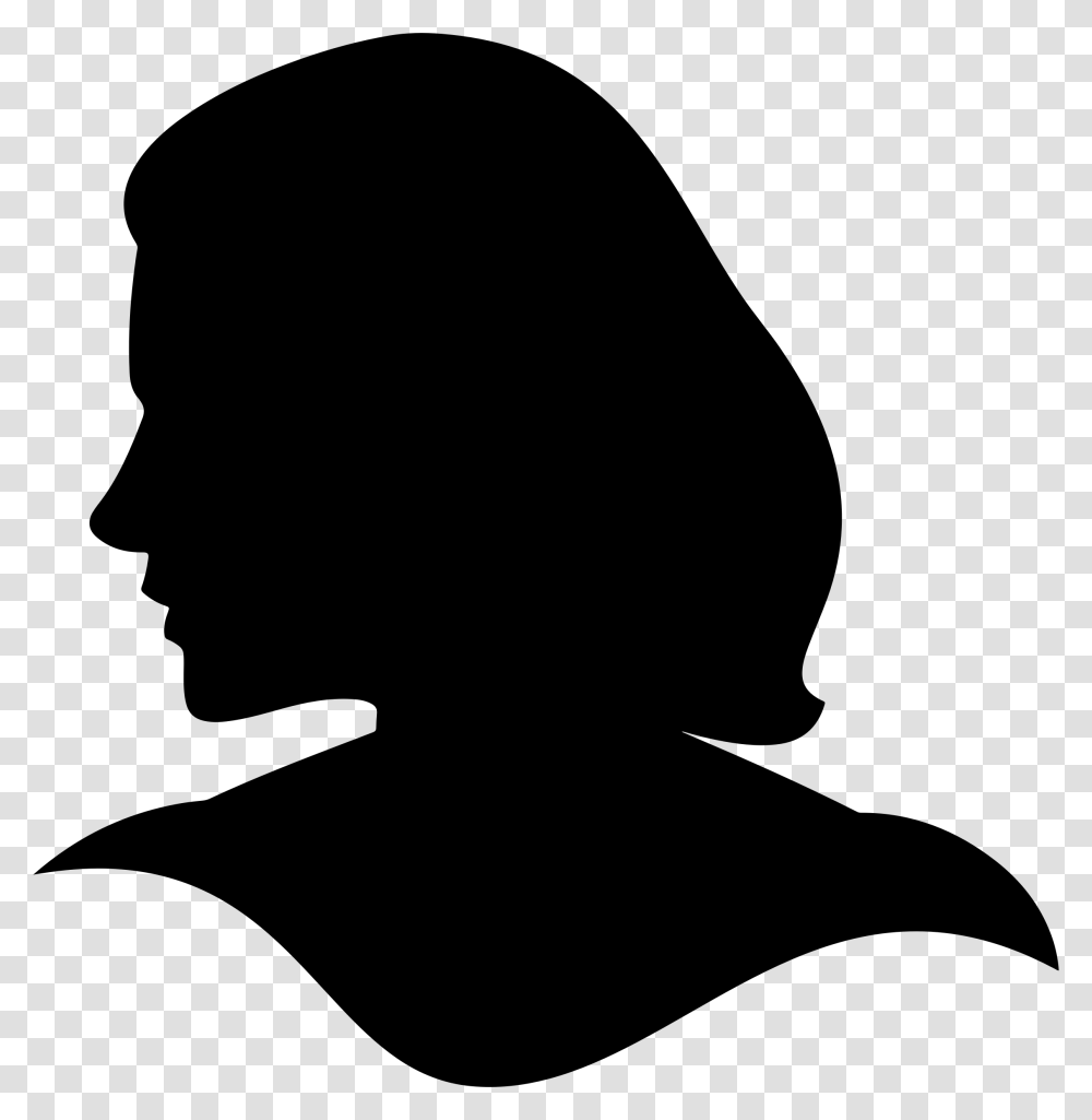 Head Silhouette Clipart, Gray, World Of Warcraft Transparent Png