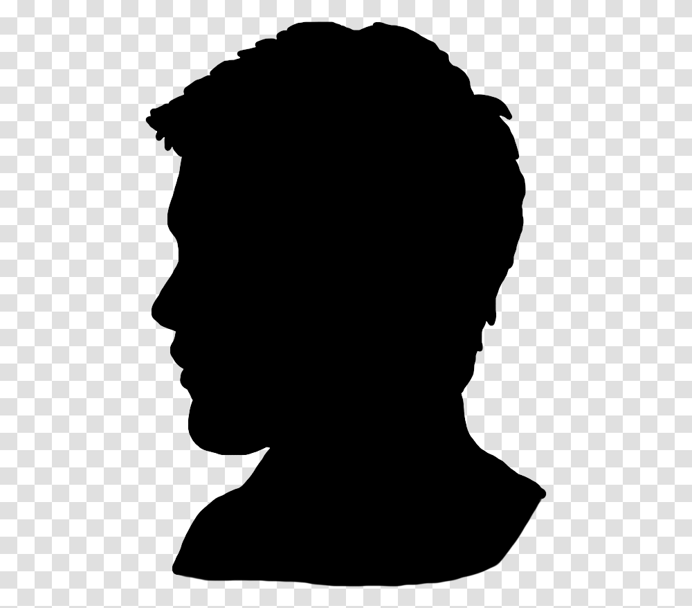 Head Silhouette Man Head Silhouette, Gray, World Of Warcraft Transparent Png