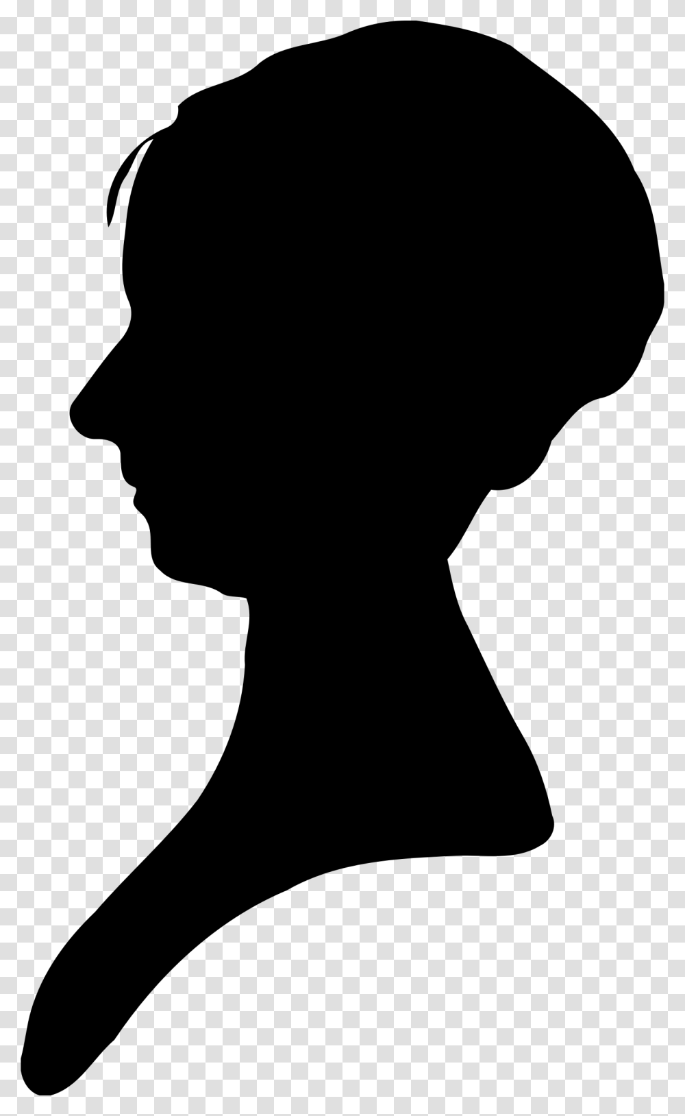 Head Silhouette Person Clipart Free, Gray, World Of Warcraft Transparent Png