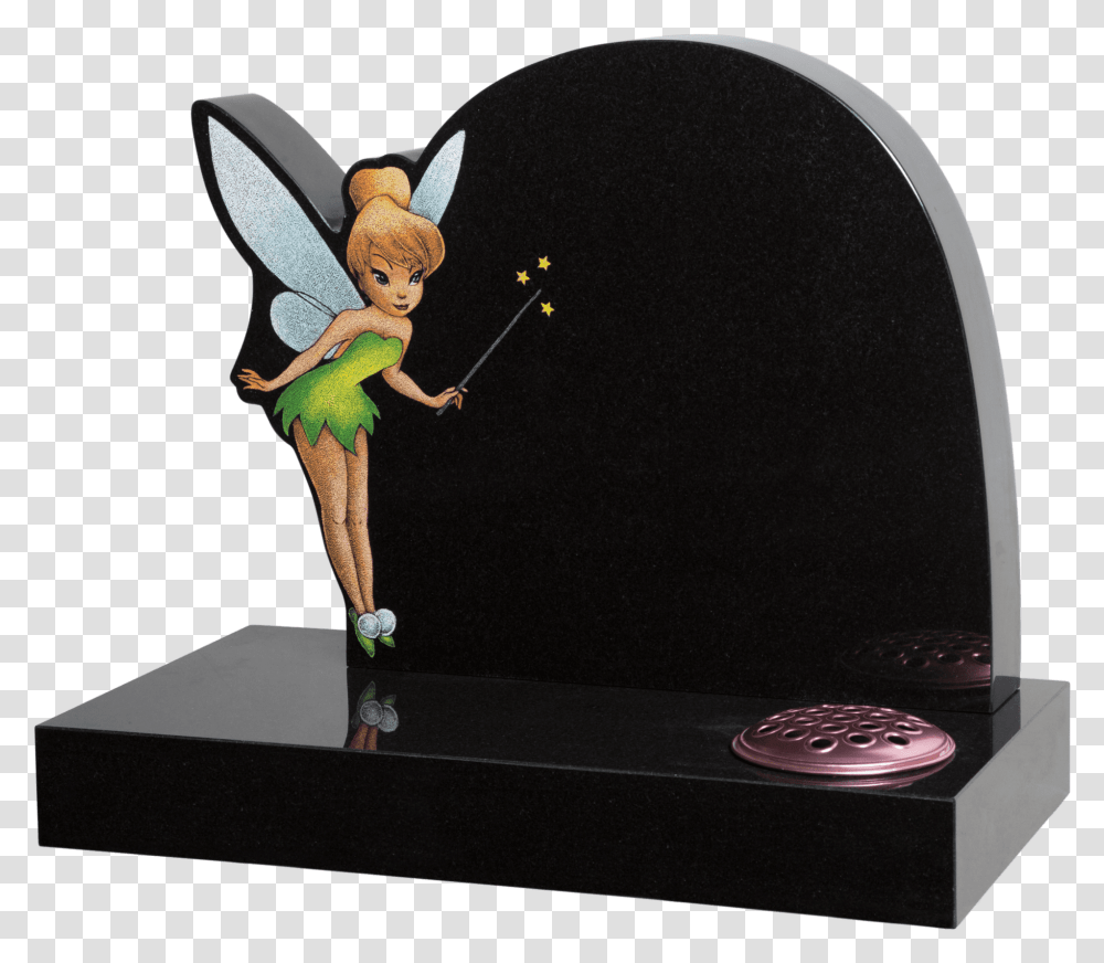 Head Stone With Tinkerbell, Person, Human, Figurine, Leisure Activities Transparent Png