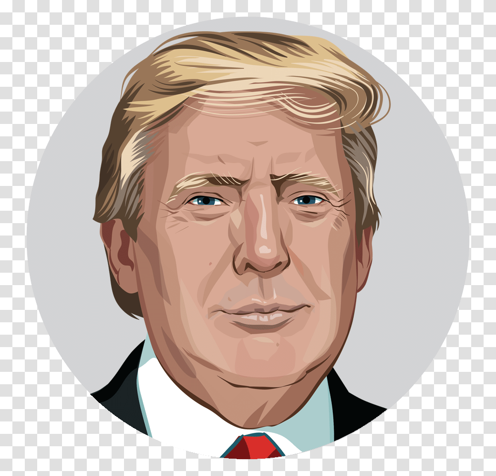 Head Trump Inauguration Checker Donald Presidential Trump's Views On Abortion, Face, Person, Attorney, Portrait Transparent Png