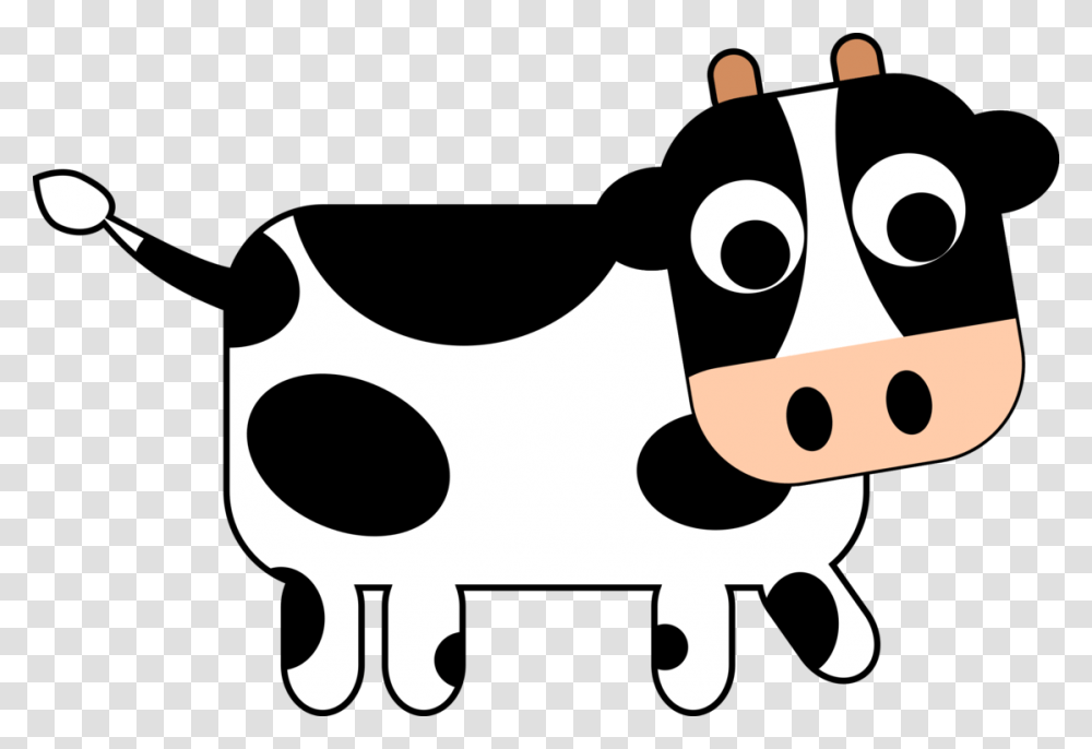 Headartworkdairy Cow Cartoon Farm Cow, Cattle, Mammal, Animal, Stencil Transparent Png