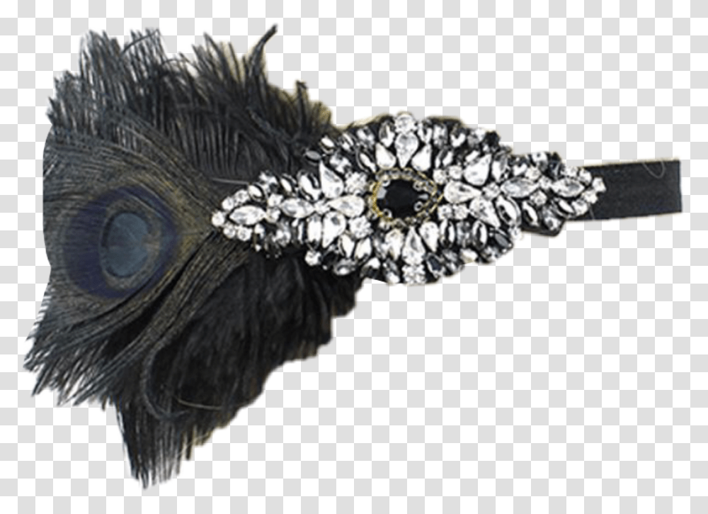 Headband Hairband Flapper 1920s Sticker Feather Headband, Hair Slide, Accessories, Accessory, Jewelry Transparent Png