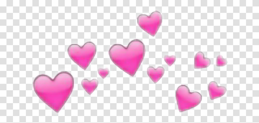 Headband Hearts Tumblr Emoji Iphone Pink Hearts, Pillow, Cushion, Sweets, Food Transparent Png