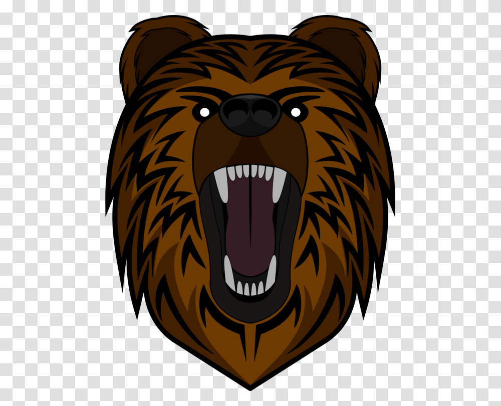 Headbig Catsroar Bear Roaring, Mammal, Animal, Wildlife, Brown Bear Transparent Png