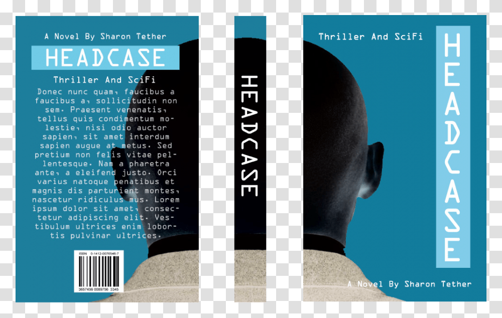 Headcase Book Cover Book Cover Front Back Spine, Poster, Advertisement, Flyer, Paper Transparent Png