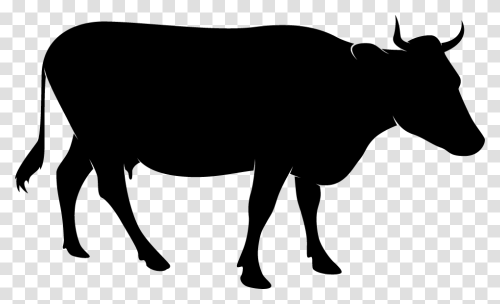 Header Icons Denver Milk Market, Silhouette, Animal, Mammal, Cow Transparent Png