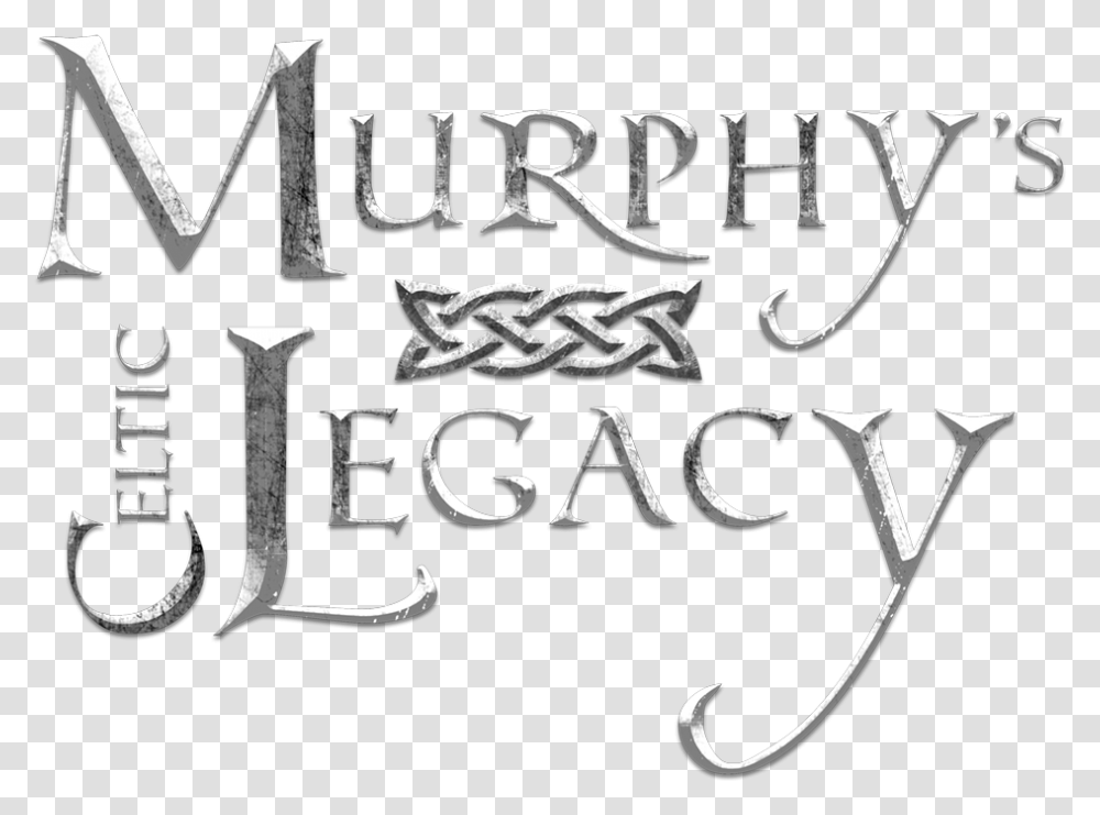 Header Logo Murphy's Celtic Legacy, Alphabet, Calligraphy, Handwriting Transparent Png