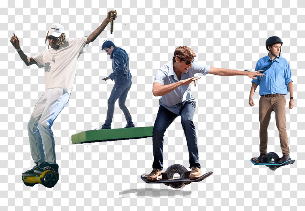 Header Man On Hoverboard, Person, Skateboard, Sport Transparent Png