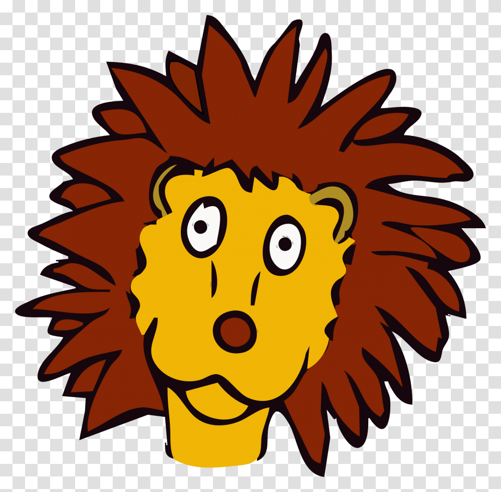 Headflowerleaf Lion Cartoon Face, Nature, Outdoors, Fire Transparent Png