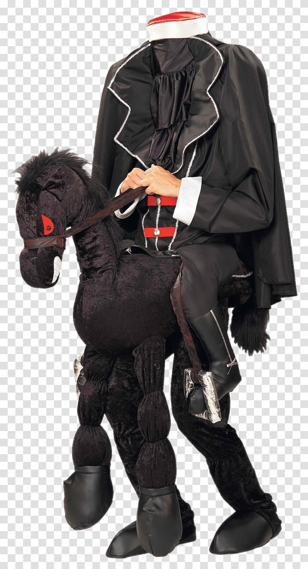 Headless Horseman Halloween Costume Headless Horseman Halloween Costume, Clothing, Person, Coat, Overcoat Transparent Png