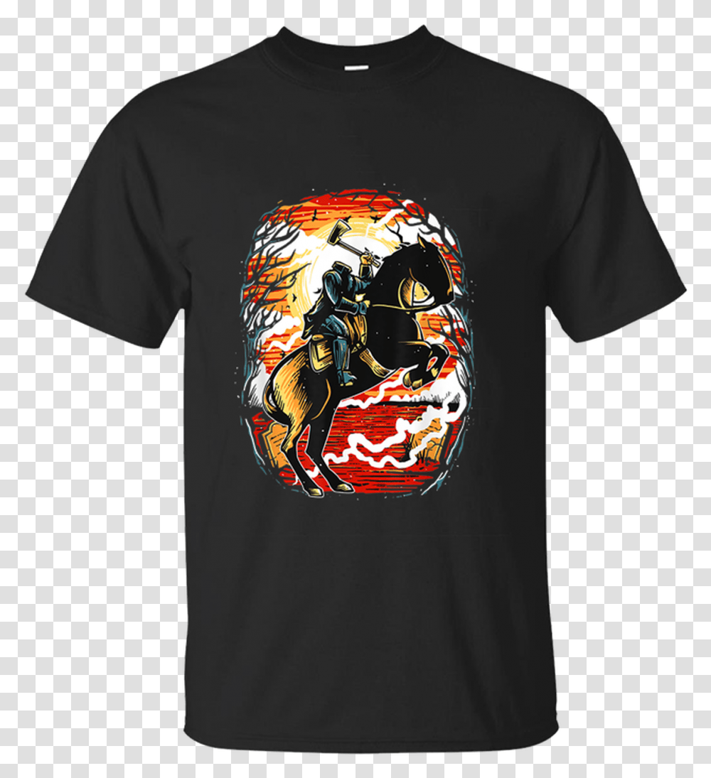 Headless Horseman Tshirt Awesome Scary Costume For Halloween Rick And Morty Trump Tshirt, Clothing, Apparel, Helmet, T-Shirt Transparent Png