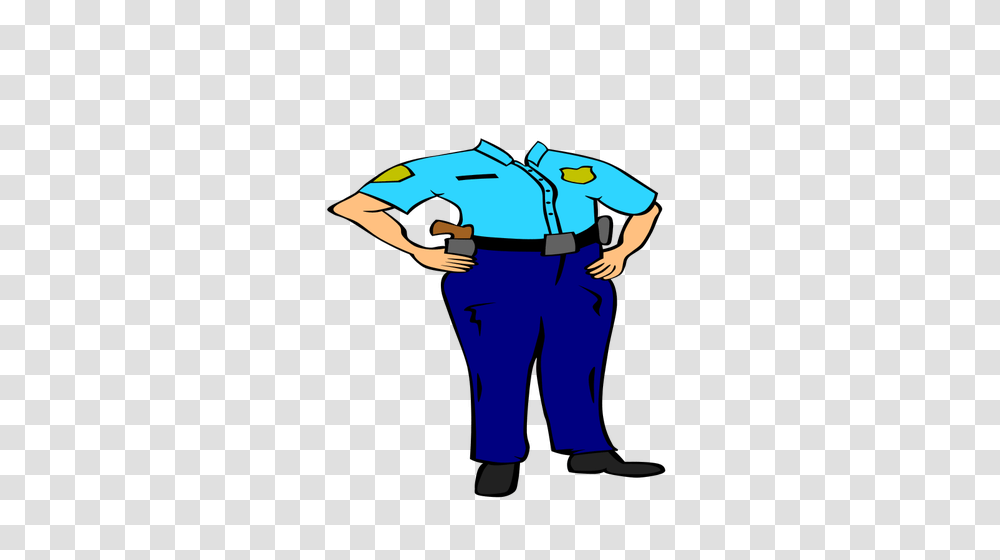 Headless Police Officer Vector Drawing, Military Uniform, Guard, Person, Human Transparent Png