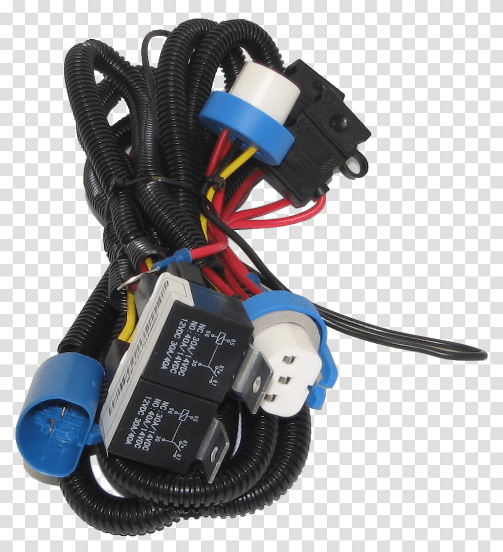 Headlight Heavy Duty Wiring Harness Upgrade Jeep, Adapter, Electrical Device, Headphones, Electronics Transparent Png