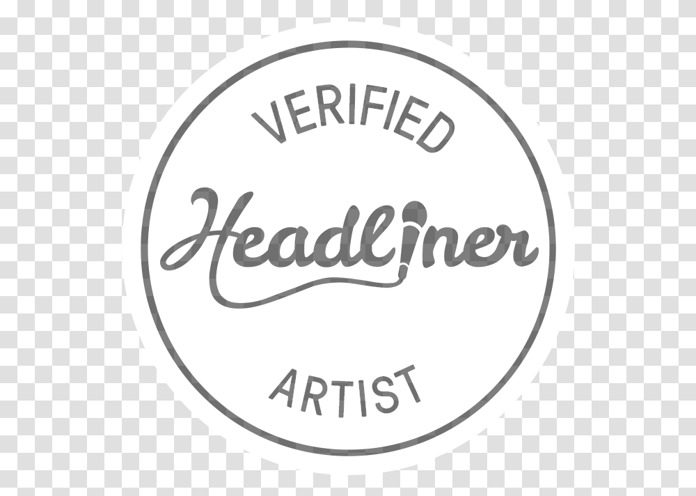 Headliner Logo Circle, Label, Word, Dish Transparent Png
