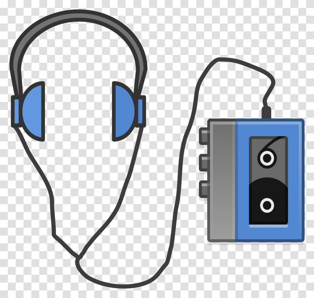 Headphone Clipart Tape Player, Electronics, Cassette Player Transparent Png