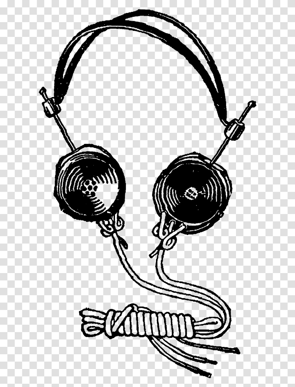 Headphone Clipart Vintage Headphones, Silhouette, Face, Astronomy, Goggles Transparent Png