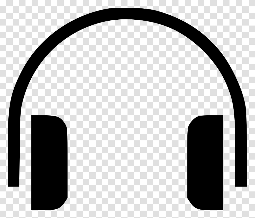Headphone Head Phone Icon, Stencil, Label, Silhouette Transparent Png