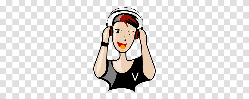 Headphones Person, Face, Plant Transparent Png