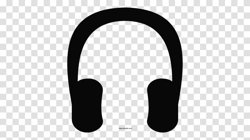 Headphones Clip Art, Silhouette, Stencil, Cushion Transparent Png