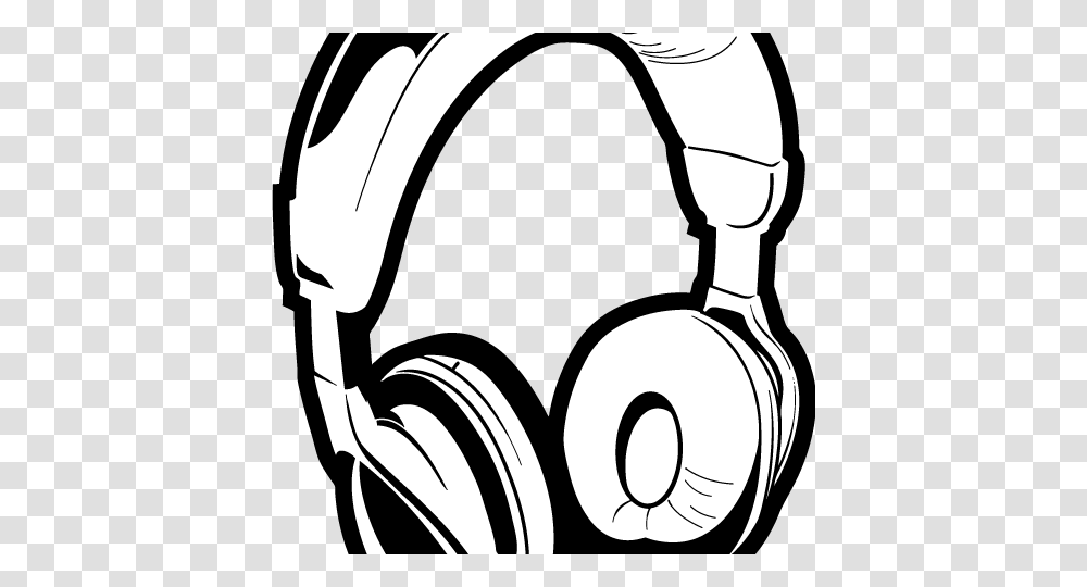 Headphones Clipart Black And White Crafts And Arts, Electronics, Headset, Helmet Transparent Png