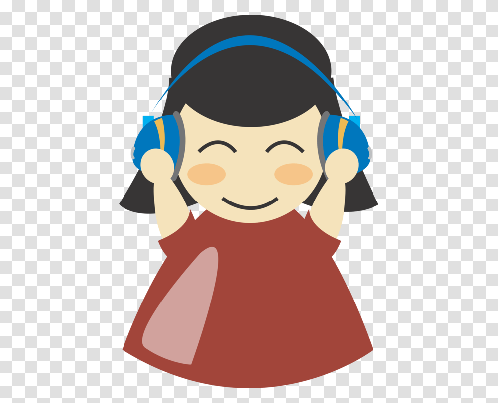 Headphones Download Woman Cartoon, Person, Human, Face, Electronics Transparent Png