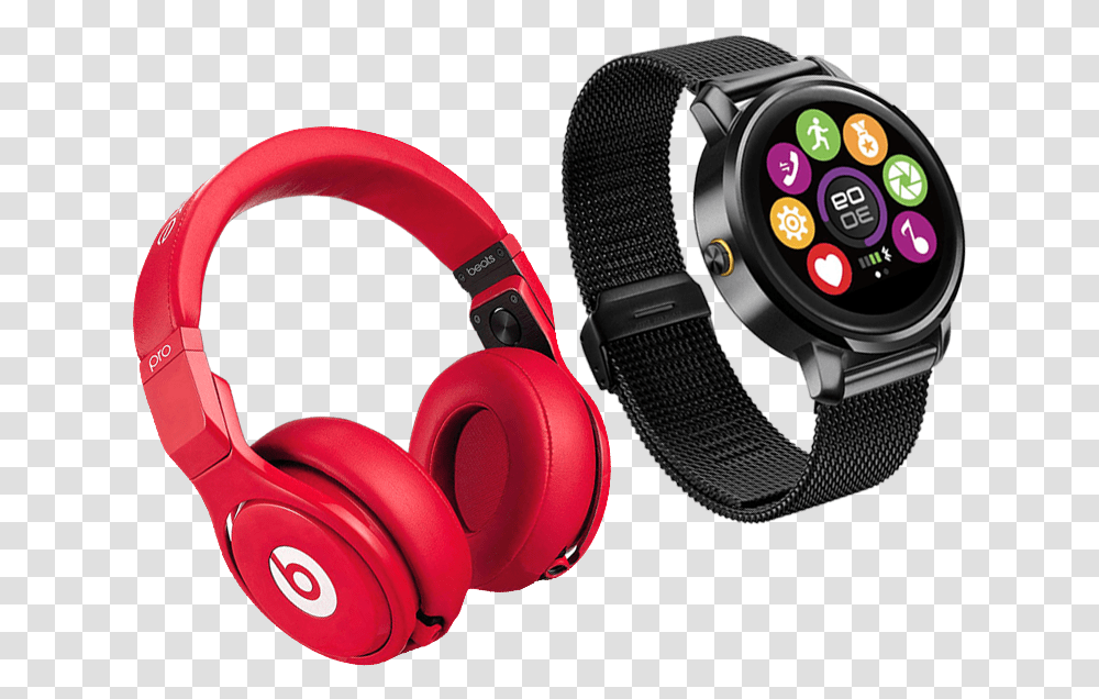 Headphones, Electronics, Headset, Wristwatch Transparent Png