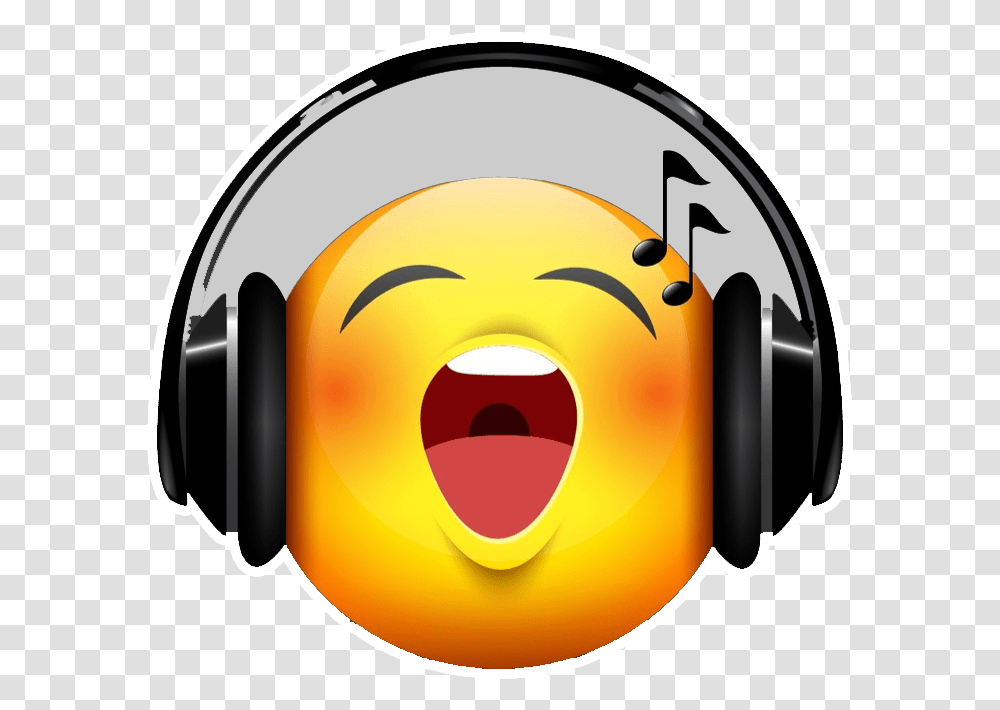 Headphones Emoji Emoji Singing, Electronics, Headset Transparent Png