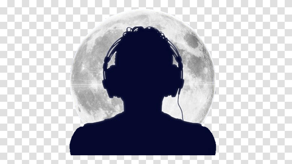 Headphones Silhouette Photography Silhouette With Headphones, Nature, Person, Human, Outdoors Transparent Png