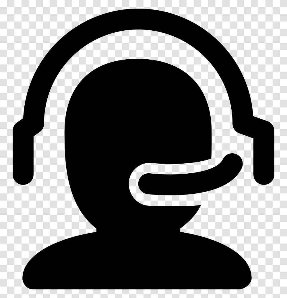 Headset Icon Free Download, Stencil, Electronics, Headphones, Cushion Transparent Png