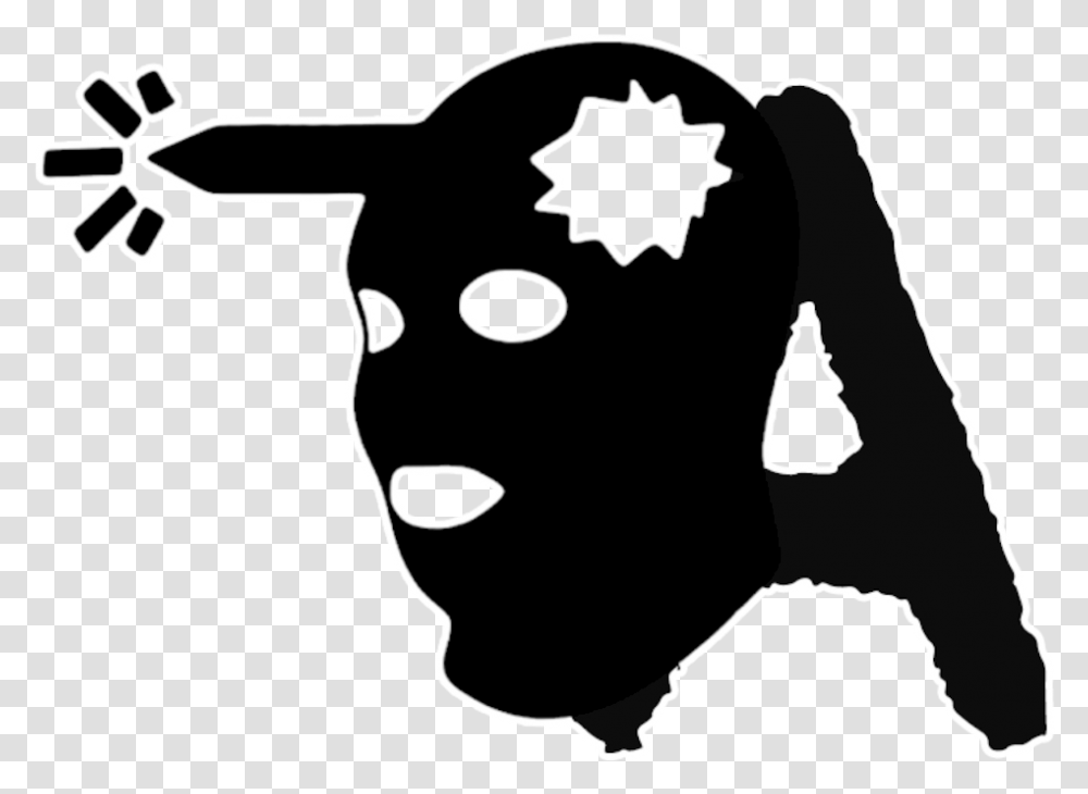 Headshot Csgo Logo, Stencil, Face, Person, Pillow Transparent Png