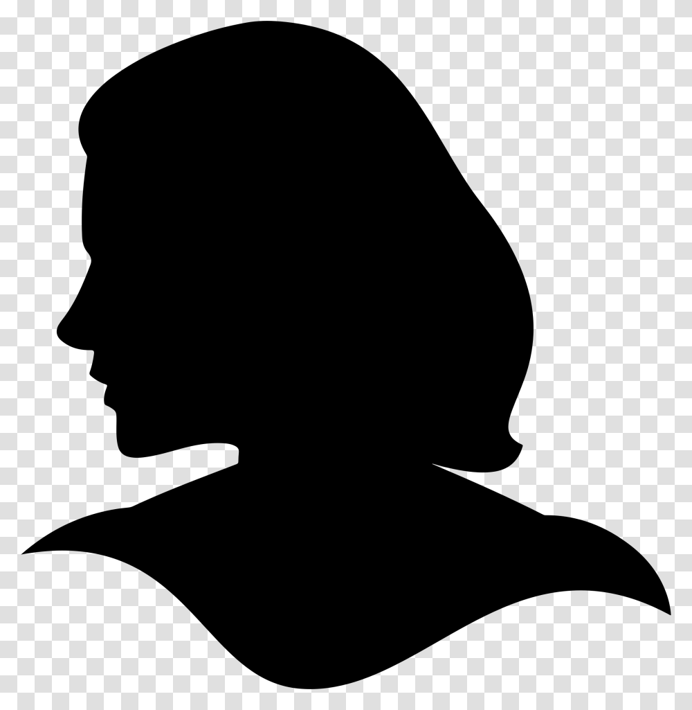Headshot Of A Man And Woman Silhouette Clip Art, Person, Human, Photography Transparent Png