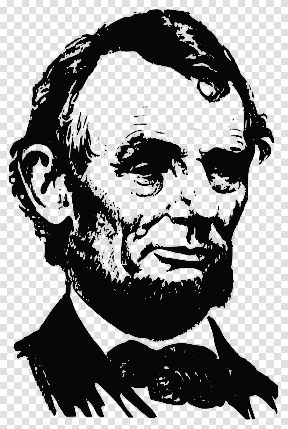 Headstencilart Abraham Lincoln Quotes In English, Face, Person, Human, Portrait Transparent Png