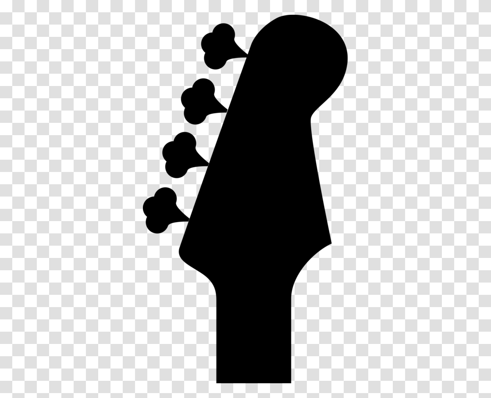 Headstock Bass Guitar Double Bass Acoustic Guitar, Gray, World Of Warcraft, Halo Transparent Png