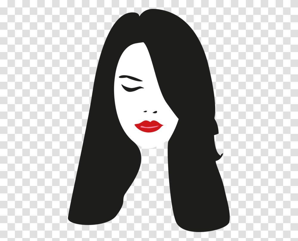 Headwomansilhouette Girl Hair Icon, Face, Person, Human, Stencil Transparent Png