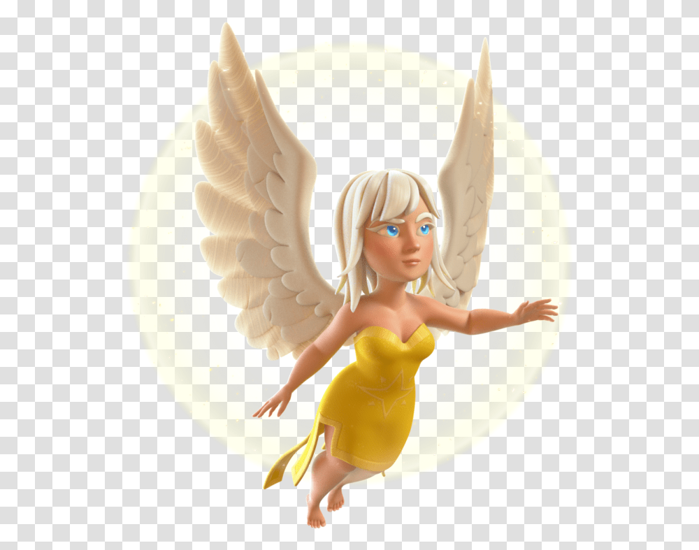 Healer From Clash Of Clans, Angel, Archangel, Person Transparent Png