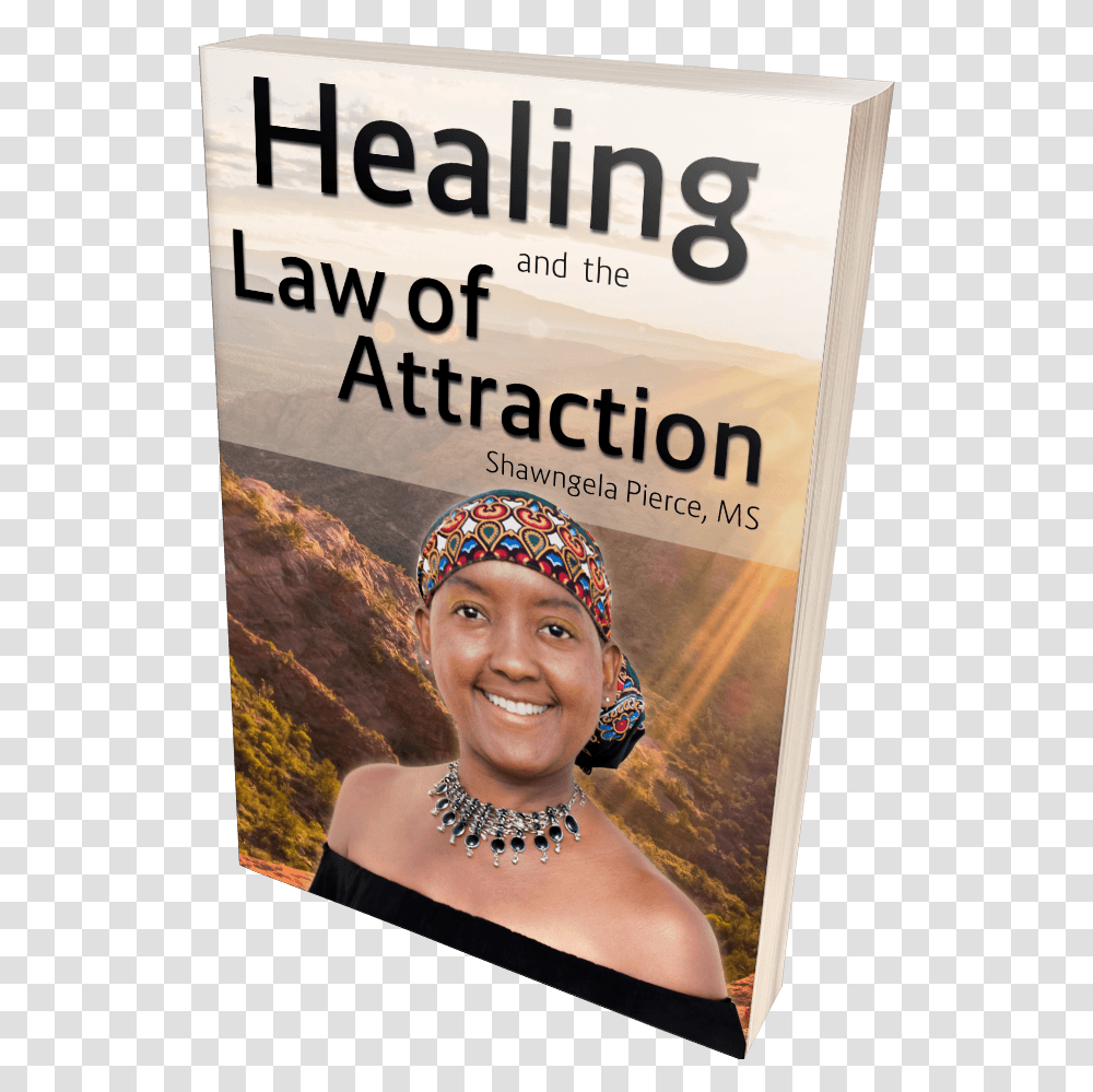 Healing And The Law Of Attraction Book Poster, Necklace, Jewelry, Accessories, Person Transparent Png