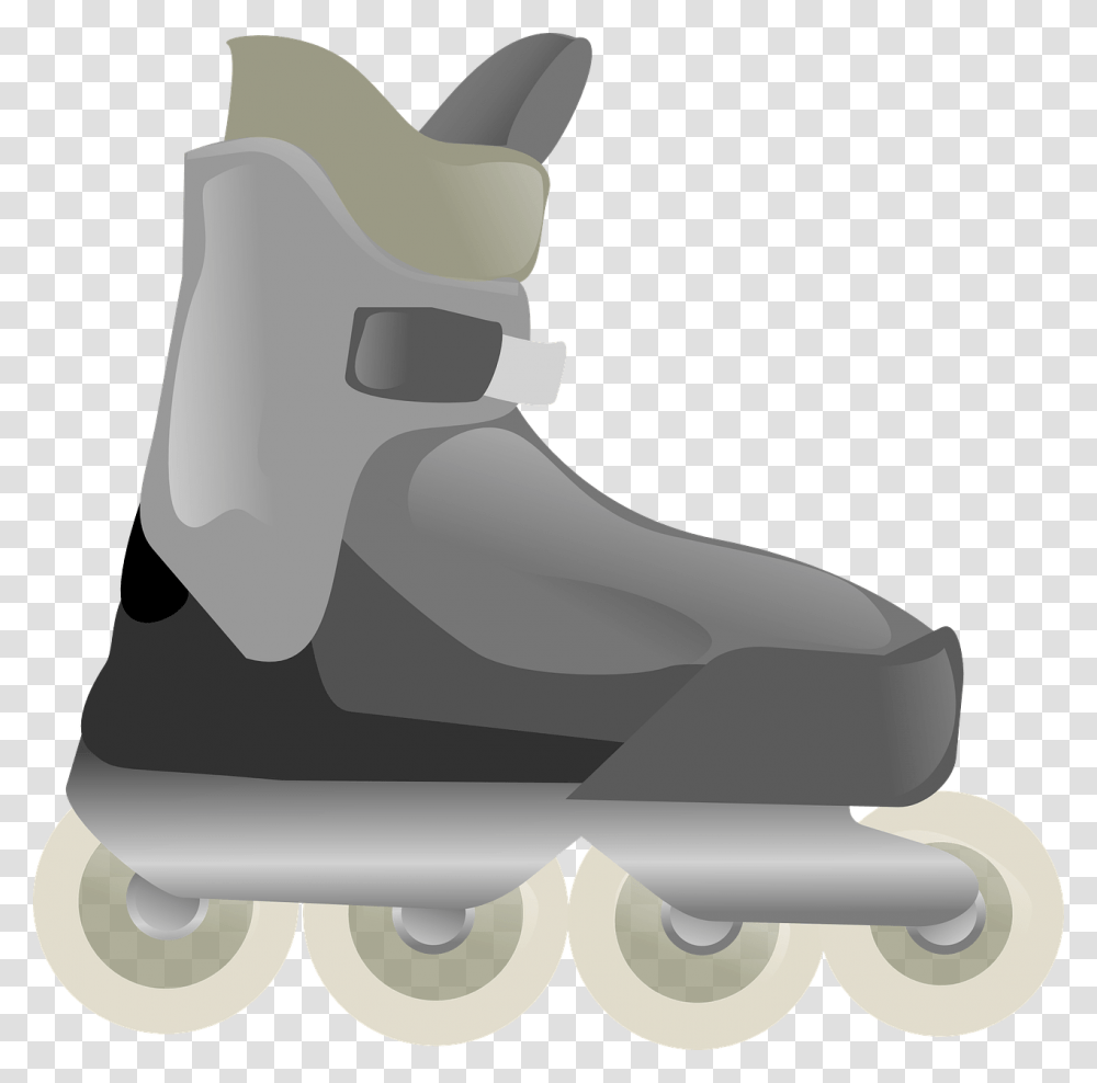 Health Benefits Of Roller Skating Roller Blades Clipart No Background, Apparel, Footwear, Boot Transparent Png
